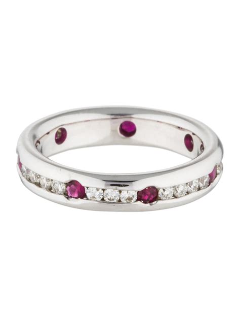 18K Ruby & Diamond Eternity Band - Rings - RRING37185 | The RealReal