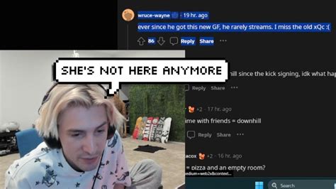 Xqc Says His Girlfriend Doesnt Live With Him Anymore Youtube