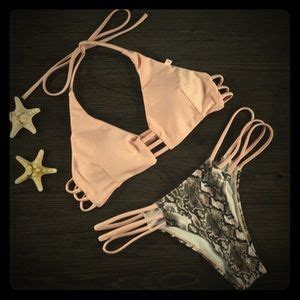 KaiBella Swim Swim Sexy Nude Pink Strappy Bikini Poshmark
