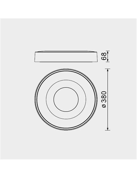 Plafón de techo Coin Mantra Lámpara de techo redonda LED 2700K