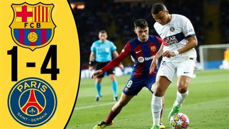 Barcelona Vs Psg Hasil Liga Champions Tadi Malam Youtube