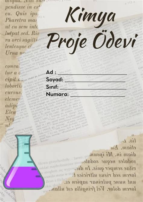 Kimya Proje Ödevi Kapakları İndirilebilir 10 Tasarım Fastprint24