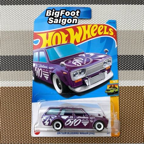 Hot Wheels Datsun Bluebird Wagon HKH HW Wagons Model Car Genuine Mattel