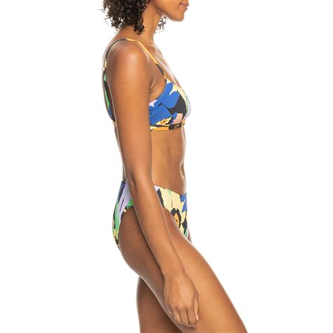 Roxy Color Jam Set Bikini Anthracite Flower Jammin