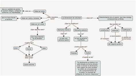 Mapas Mentales De Natalia Mapa De La Declaracion De Voluntad