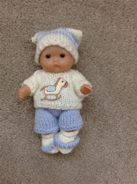 Hand Knitted Dolls Clothes To Fit Berenguer Itty Bitty Etsy Canada