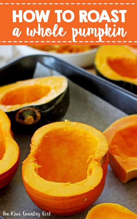 How To Roast A Whole Pumpkin Homemade Pumpkin Puree The Kiwi