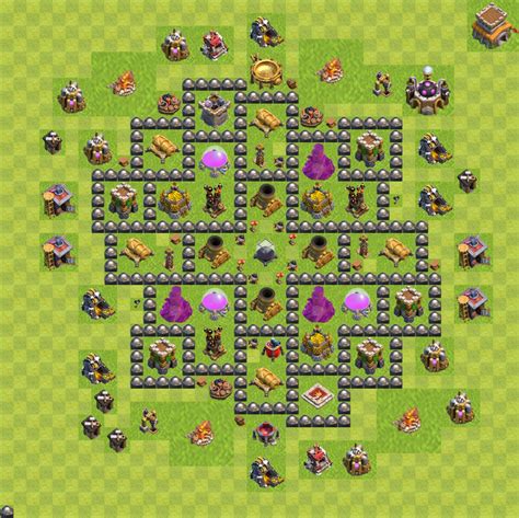 Gute Farm Base Rathaus Level 8 COC Clash Of Clans TH8 RH8 172