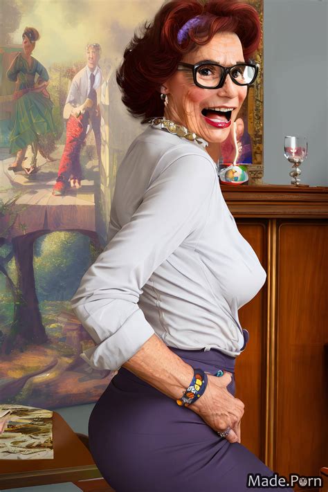 Porn Image Of Laughing Bimbo Fully Clothed Nipples Standing Spreading Ass Vampire Created By AI