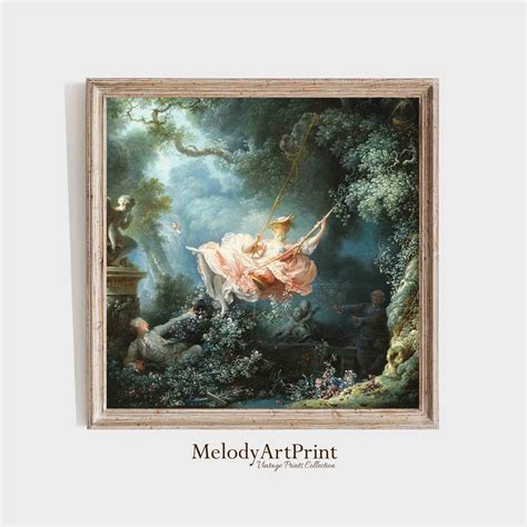 The Swing by Jean Fragonard Rococo Portrait Painting Classical Art ...