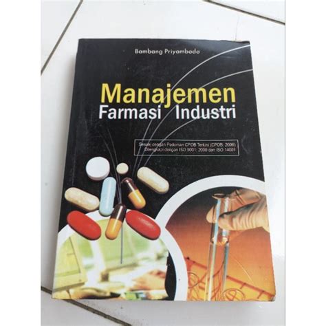 Jual Buku Manajemen Farmasi Industri By Bambang Priyambodo Shopee