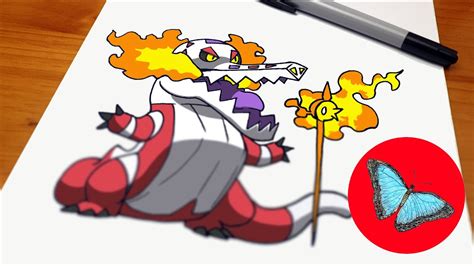 How To Draw Pokemon Skeledirge Youtube