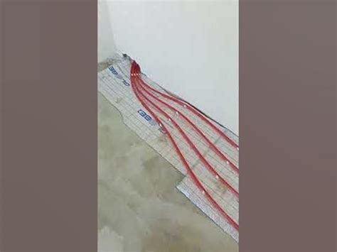 размотка тёплого пола 🔥 - YouTube