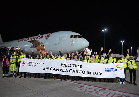 Air Canada Cargos First Flight To Liege Touches Down