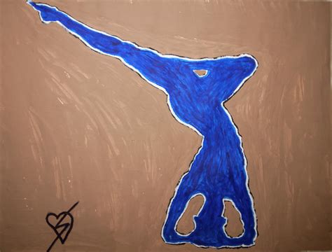 Blue Nude Yoga Painting By Stormm Bradshaw Fine Art America