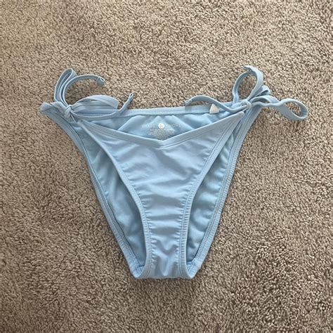 Target Light Blue Triangle Bikini Set Size Small Depop