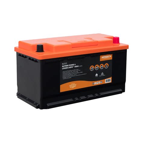 Batterie Lithium Ah Power Antarion Bluetooth X Camping Car Et