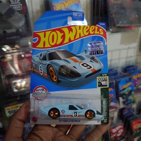 Jual Hot Wheels Ford Gt Mk Iv Gulf Factory Sealed Shopee Indonesia