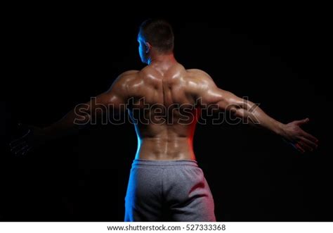 Male Bodybuilder Athlete Naked Torso Posing Stock Photo 527333368 Shutterstock