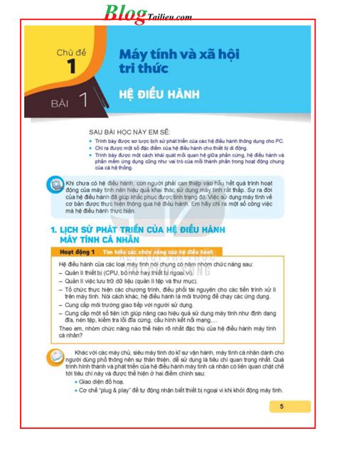 tin hoc lop  dinh huong tin hoc ung dung ket noi tri thuc  xem