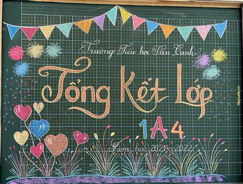 trang tri bang hop phu huynh cach trang tri bang den dep