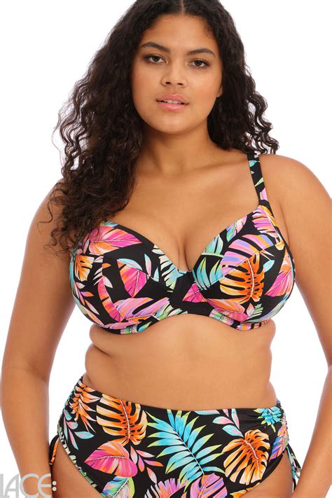 Elomi Swim Tropical Falls Bikini Beha Plunge G N Cup Lace Lingerie Nl