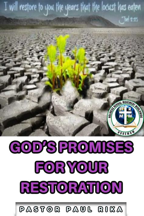 Gods Promises For Your Restoration Holiness Revival Movement