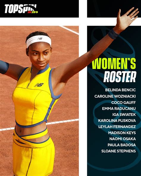 The Roster For Topspin 2k25 Has Been Revealed And Features Players From The Past And Present