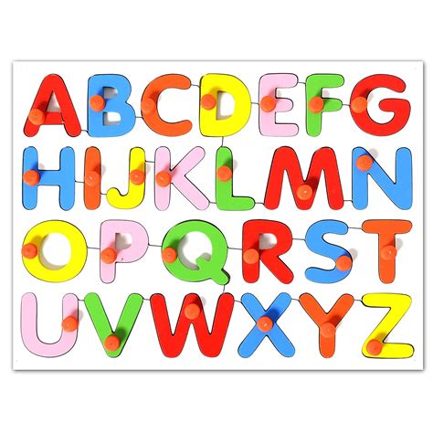 Wooden Alphabets Puzzle Games For Kids Toys Abcd Toys Alphabets For