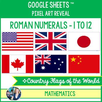 Google Sheets Pixelart Reveal Math Roman Numerals World