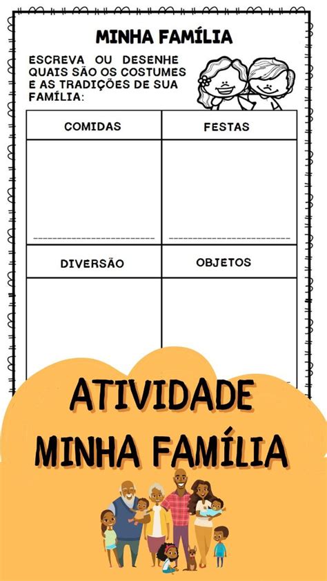 Atividade Minha Família - Atividade Minha Família | Direito da familia, O livro da familia ...