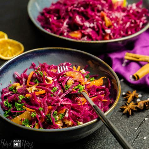 Rohkostsalat Aus Rotkohl Artofit