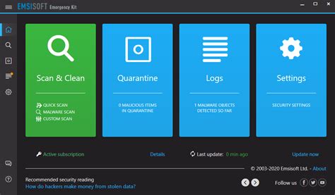 Emsisoft - Emergency Kit: Portable Malware & Virus Scanner