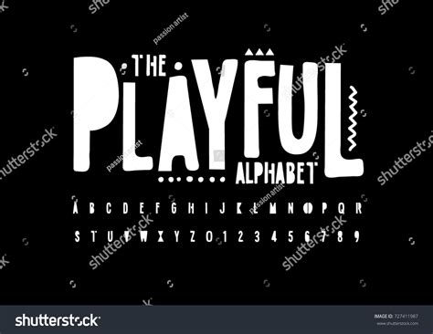 Vector Modern Playful Font Alphabet Stock Vector (Royalty Free ... 