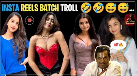 INSTA REELS BATCH TROLL TELUGU TROLLS BRAHMI FUNNY VIDEOS HONEY ROSE