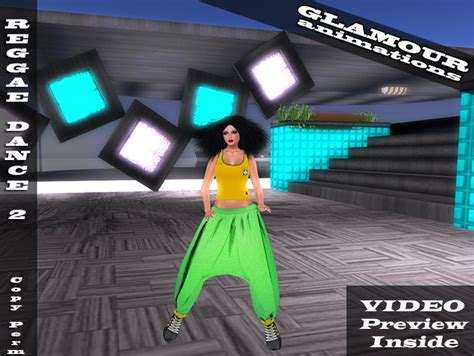 Second Life Marketplace Club Dancehall Reggae Solo Dance Copy Perm Glamour Animations