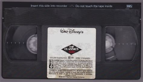 Walt Disney Classics Label Template 1984 1988 2 By Dtvrocks On Deviantart