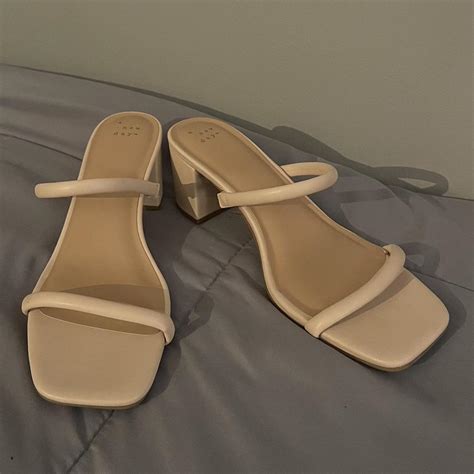 Nude Sandal Heels Target A New Day Never Worn Depop