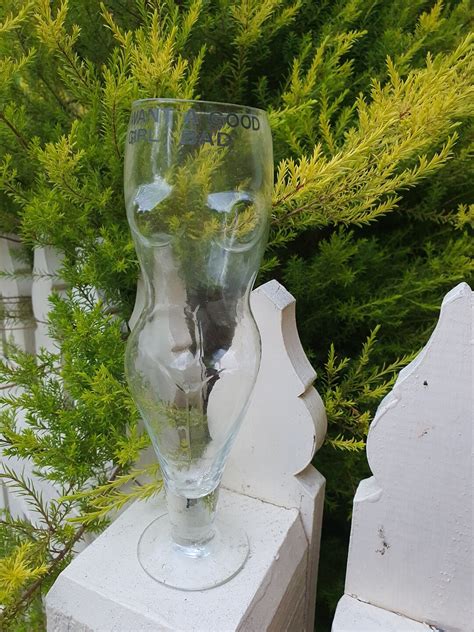 Vintage Nude Woman Beer Glass Adult Novelty Naked Silhouette Naked Lady Pilsner Drink Glass