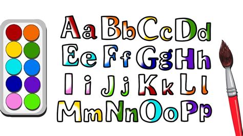 Lets draw and learn alphabet, cartoon for kids, drawing alphabet for kids - YouTube