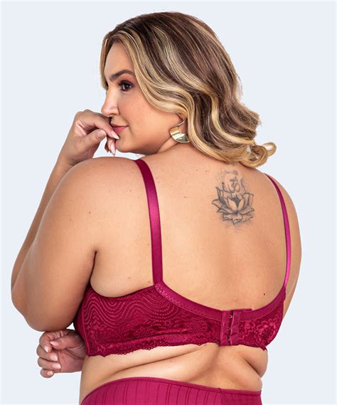 Suti Microfibra Trabalhada Sem Bojo Renda Plus Size Vi Lingerie Suti Microfibra Trabalhada