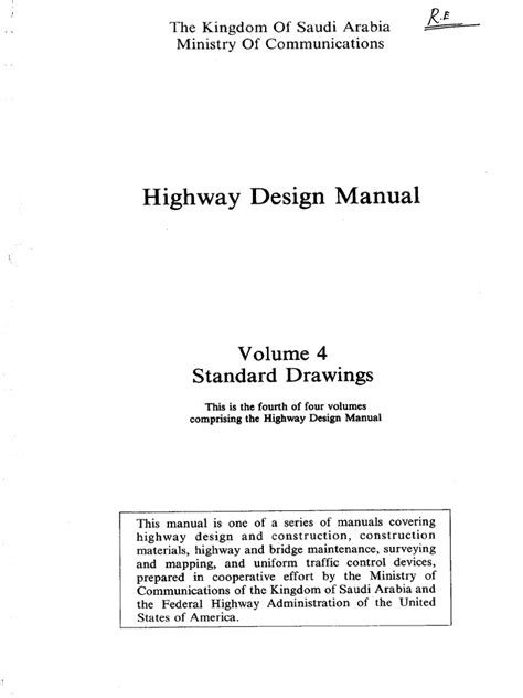 Highway Design Manua Vol. 4 Standard Drawings | PDF