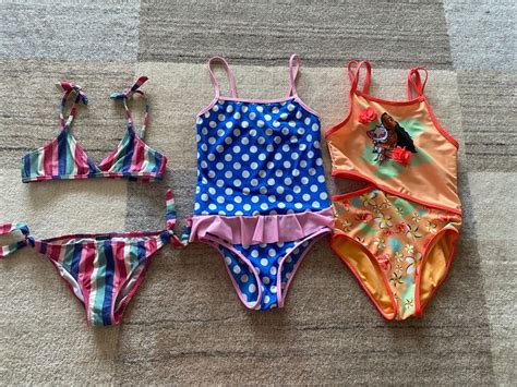 3x Bikini Badeanzug Gr 128 Kaufen Auf Ricardo