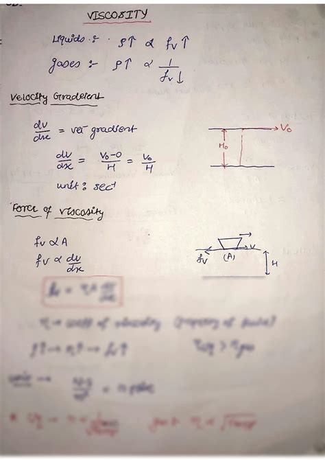 Solution Viscosity Short Notes Viscosity Studypool