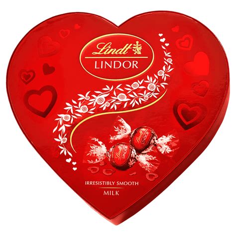 Lindt Lindor Milk Chocolate Heart Box 200g Lindt Shop Uk