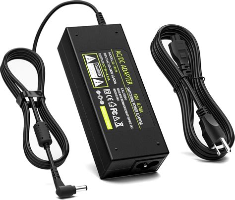 Amazon.com: Suacopzar DC 19V 4.74A Power Adapter, Type B 3 Pin 90 Watt ...