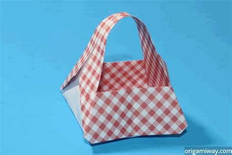 How To Make An Origami Basket With Handle