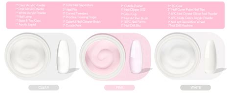 Amazon Acrylic Nail Kit With Drill Nail Kit Acrylic Set For Beginner Nude Pink White Pcs