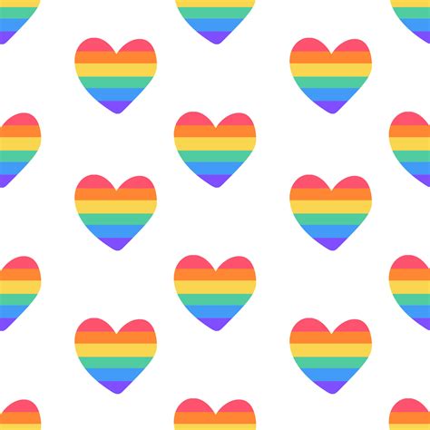 corazones con arcoíris sin costura modelo lgbt derechos símbolo lgbt comunidad concepto gay