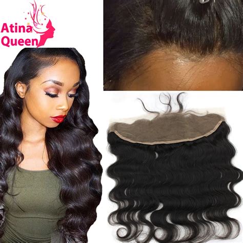 7a Malaysian Body Wave Frontal Closure Weave Human Hair Lace Front
